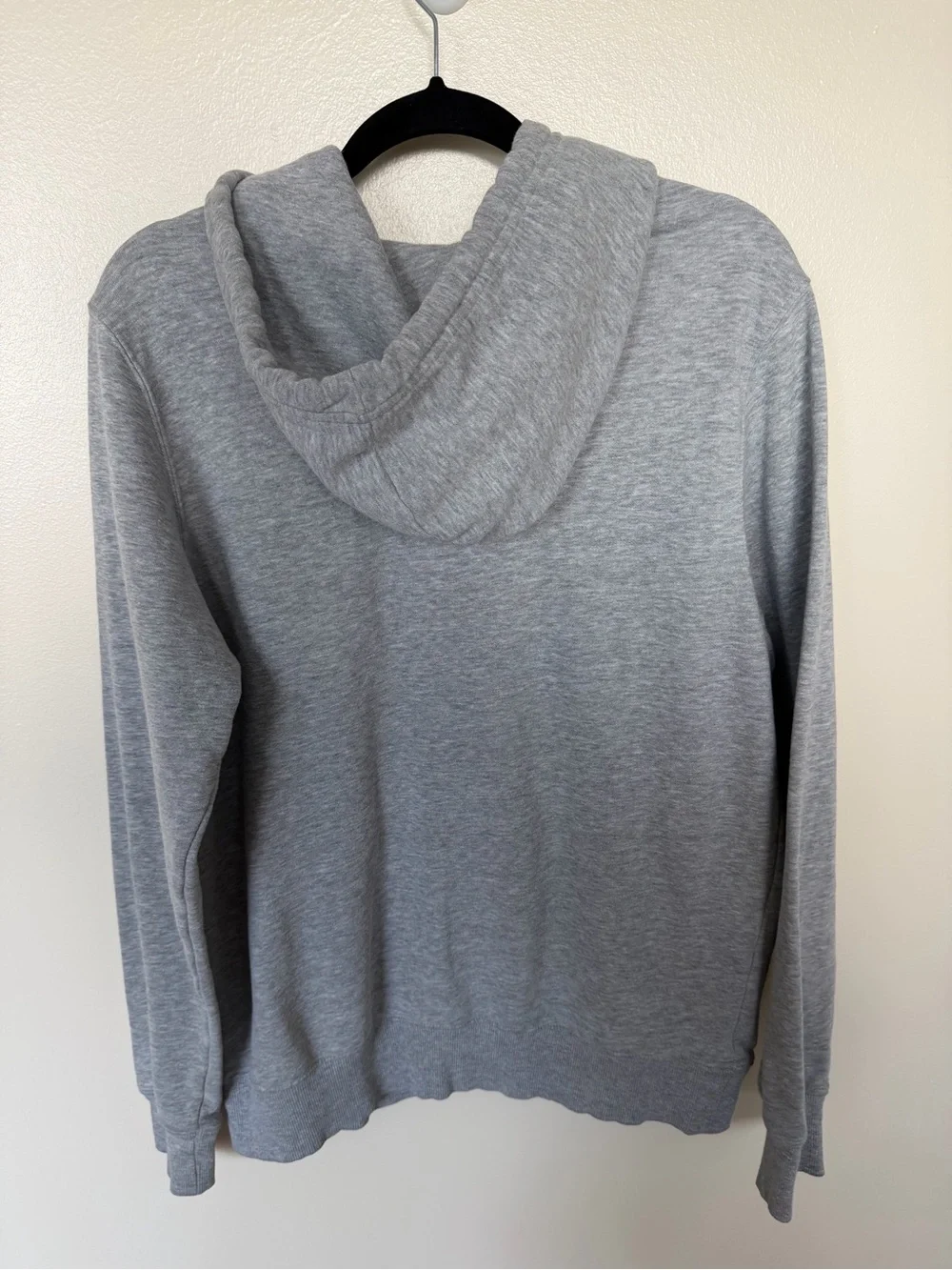 THE NORTH FACE Grey & White Logo Hooded Hoodie Sweatshirt